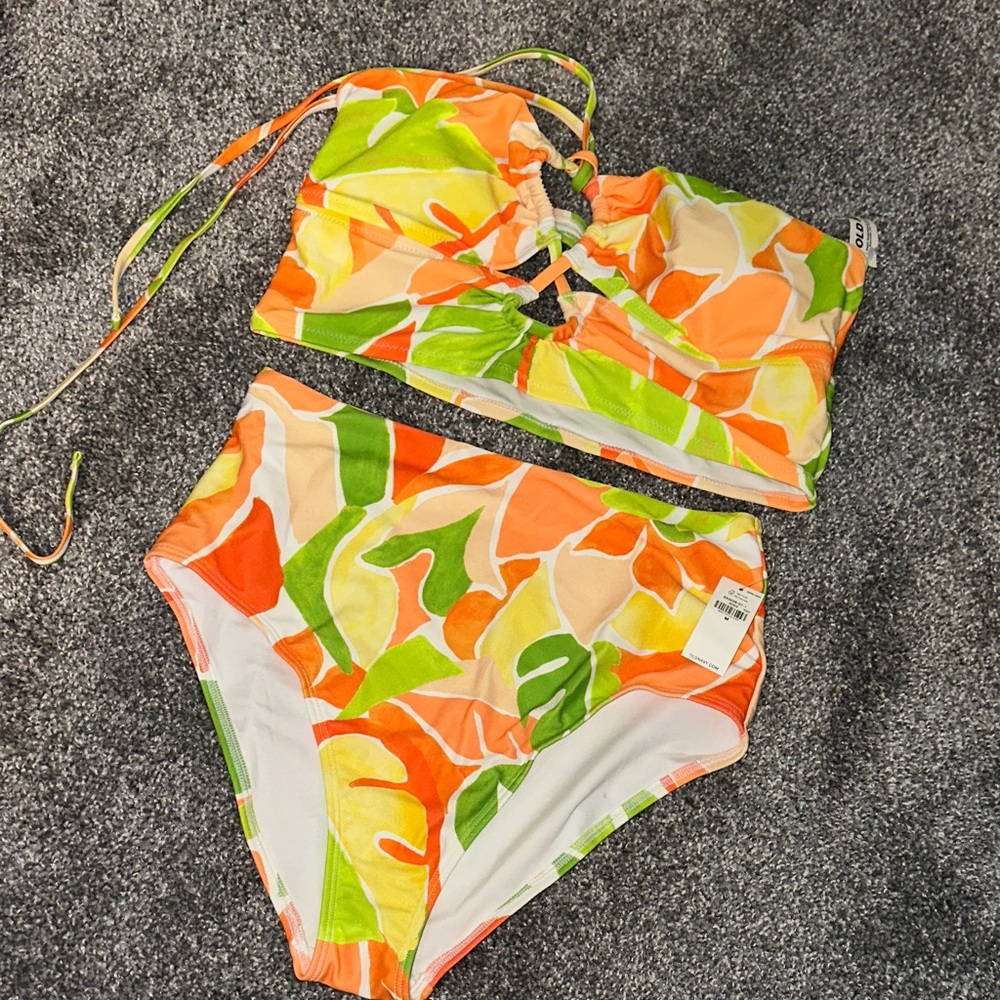 Old Navy Orange, Lime & Yellow l Two-Piece Bikini Set